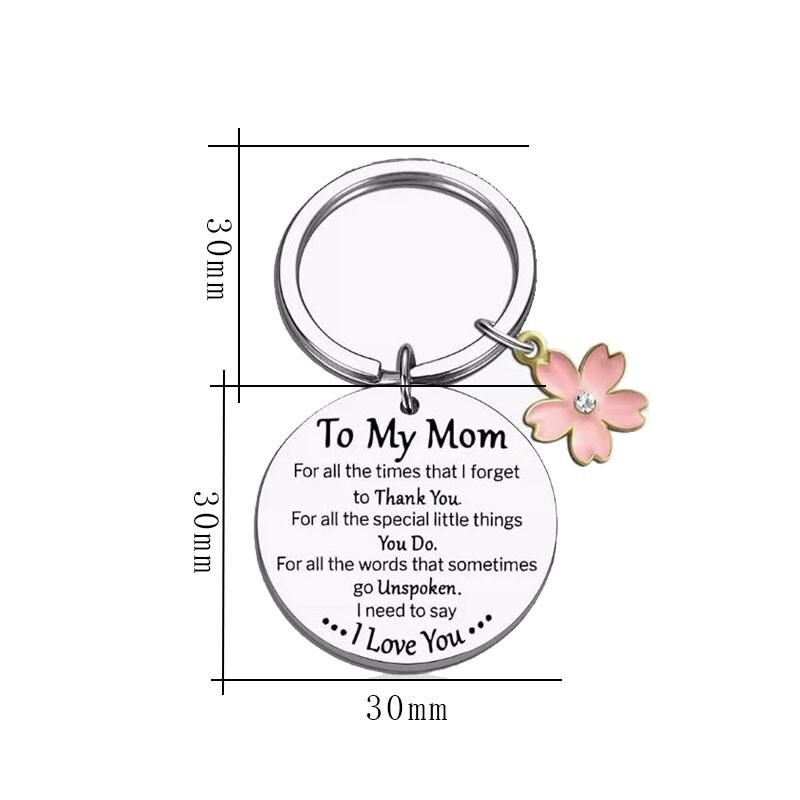 Amazon Keychain Tomymomdaughter Diamond Flower Style Car Key Accessories Thanksgiving Travel Souvenir