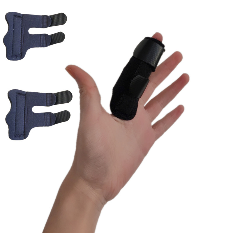 Finger splint with aluminum rod strong finger protection straps