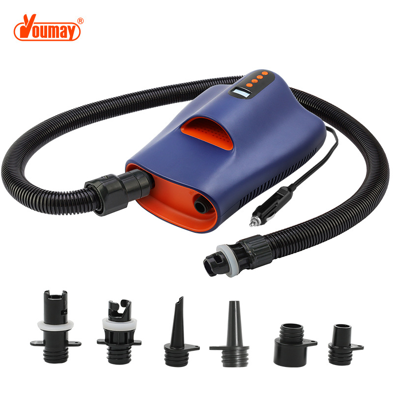 电动充气泵冲浪板SUP桨板直流充气泵12V车载快速充气电动充气泵