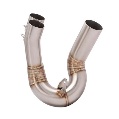Suitable for Ducati Hypermotard 950Sp Hacker Drum Back Pressure Package Middle Section Titanium Alloy Exhaust Pipe (Exhaust pipe) - stainless-steel