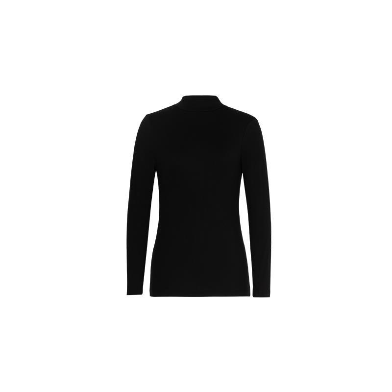 MEIYANG MEIYANG 근육베이스 셔츠 레이어 2 피부 같은 슬림 핏 모의 칼라 스웨터