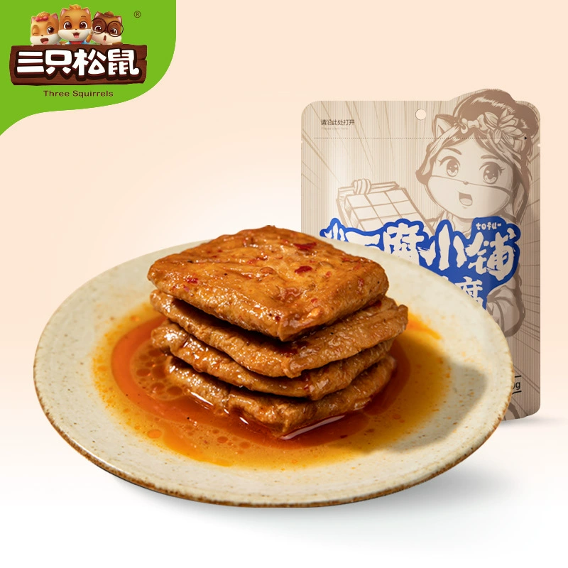 [Тофу с тремя белками 120 г/мешок] Сушеный тофу с пряными полосками