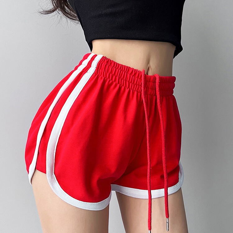 Chubby Girl sports shorts women's summer outdoor wear 2024 New High waist loose plus size casual home wide leg hot pants fashion