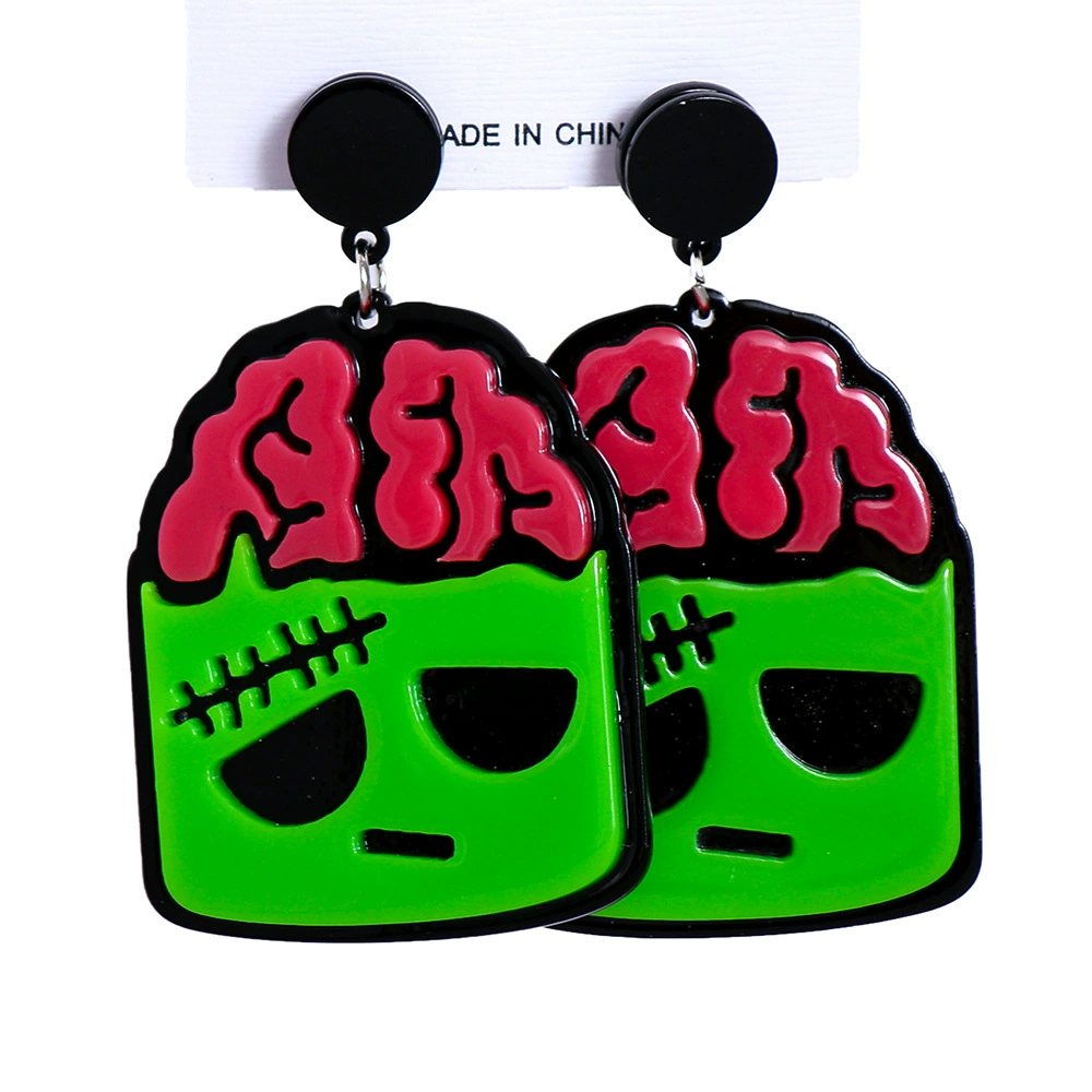 (Cross-border trading), acrylic earrings, halloween, European style