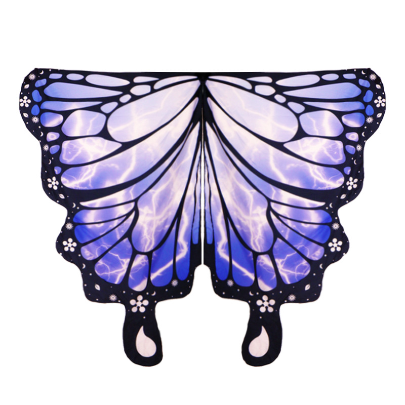 Halloween nuevo capas de mariposa de doble capa capa de doble cara capas de rayas de piel impresión digital capas de color exterior