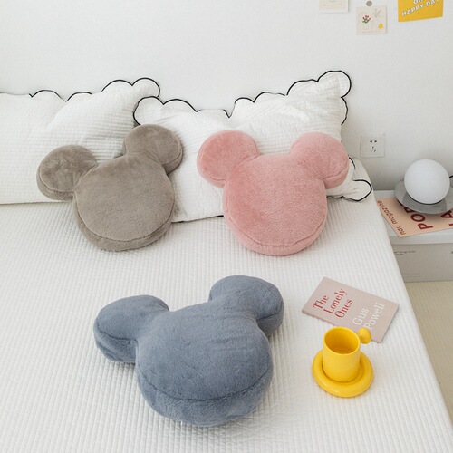 Nordic Rabbit Plush Shaped Pillow Creative Cartoon Cute Sofa Backrest Core Lumbar Backrest Bedside Cushion Soft Bag