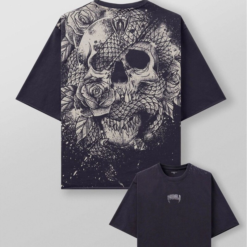 Youngla American New Men's Oversized T-Shirt Jogger Gym Sports Fitness Trendyy Casual Short Sleeves