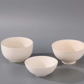 圆口碗素坯 陶艺陶瓷 碗 盘子 釉下彩绘素烧坯中式饭碗日式4寸碗