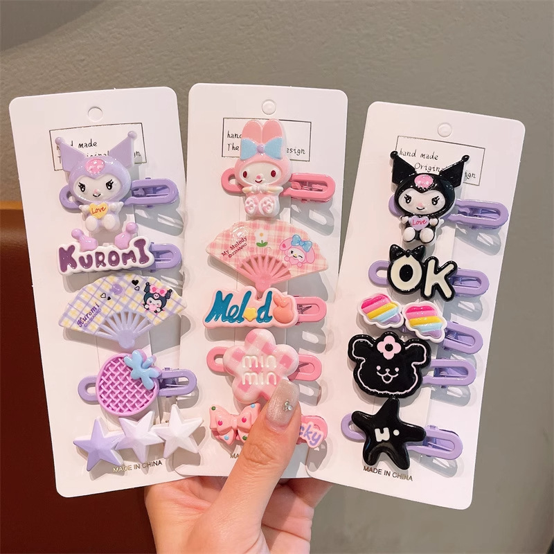 2026 New Model Children's Kuromi Cartoon Side Hair Clip for Girls, Baby Hair Clip That Doesn'T Damage Hair, Hair Clip for the Back of the Head 2026 New Model Children's Kuromi Cartoon Side Hair Clip for Girls, Baby Hair Clip That Doesn'T Damage Hair, Hair Clip for the Back of the Head