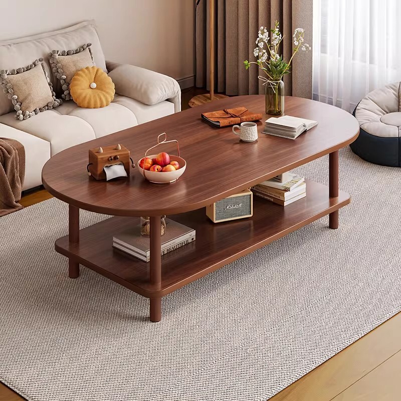 Small Apartment Side Table Coffee Table for Living Room, Simple Household Table, 2025 New Model, High-End Tea Table for Balcony Rental Use