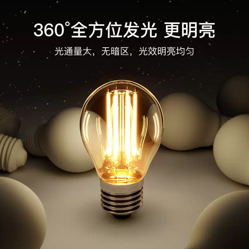 LED лампа накаливания в ретро стиле, энергосберегающие светильники, с резьбовым цоколем, американский стиль