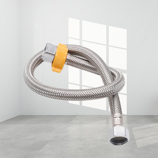 304 stainless steel water inlet hose explosion-proof high pressure metal braided pipe water heater toilet cold and hot soft connection