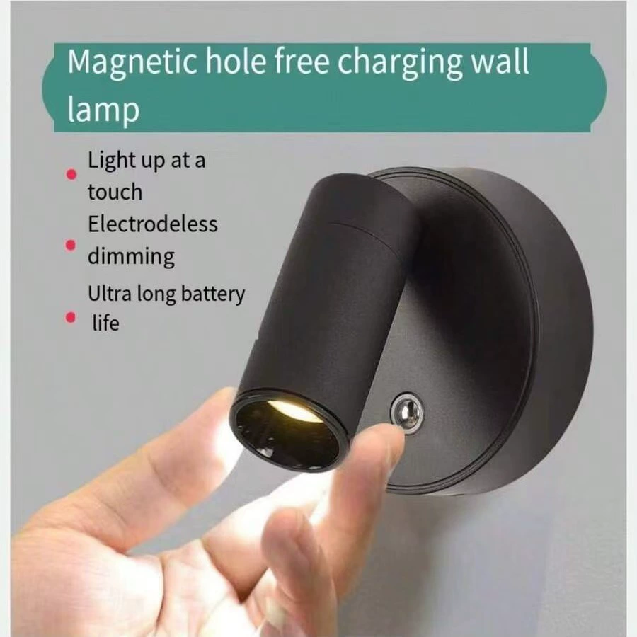 Трансграничная электрическая коммерция без проводки зарядный настенный светильник магнитный COB прожектор usb светильник для спальни настенный светильник настенный светильник