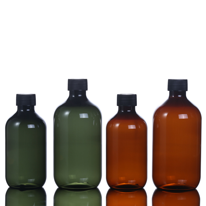 Materiales de embalaje personalizados botellas de ducha verde de 300ml botellas de champú de 500ml botellas de lavado de gran capacidad botellas de rocío puro