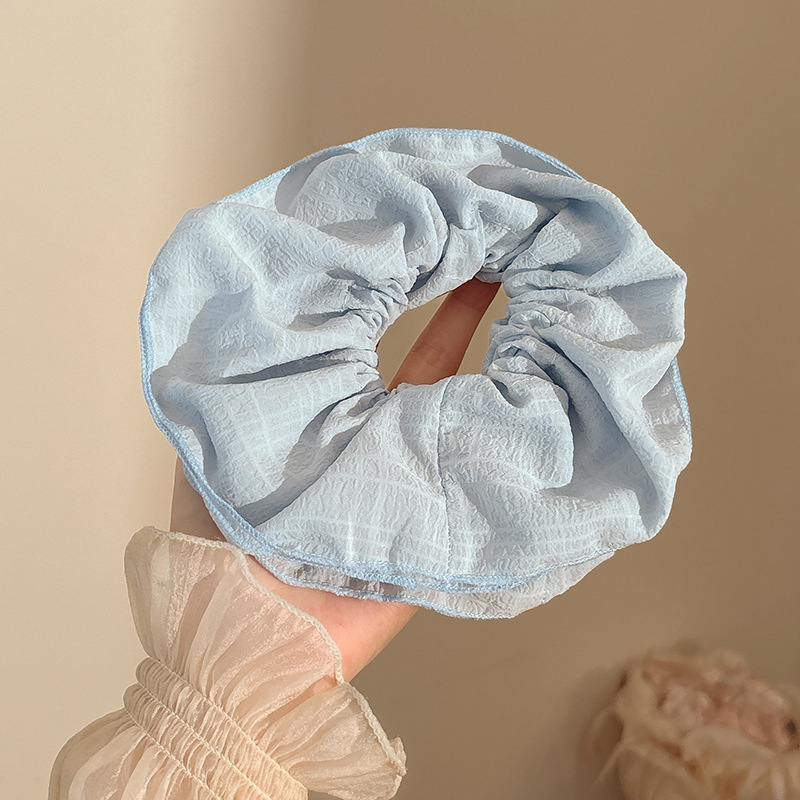 Coletero Scrunchie de Encaje con Flor de Alta Elasticidad para Mujer