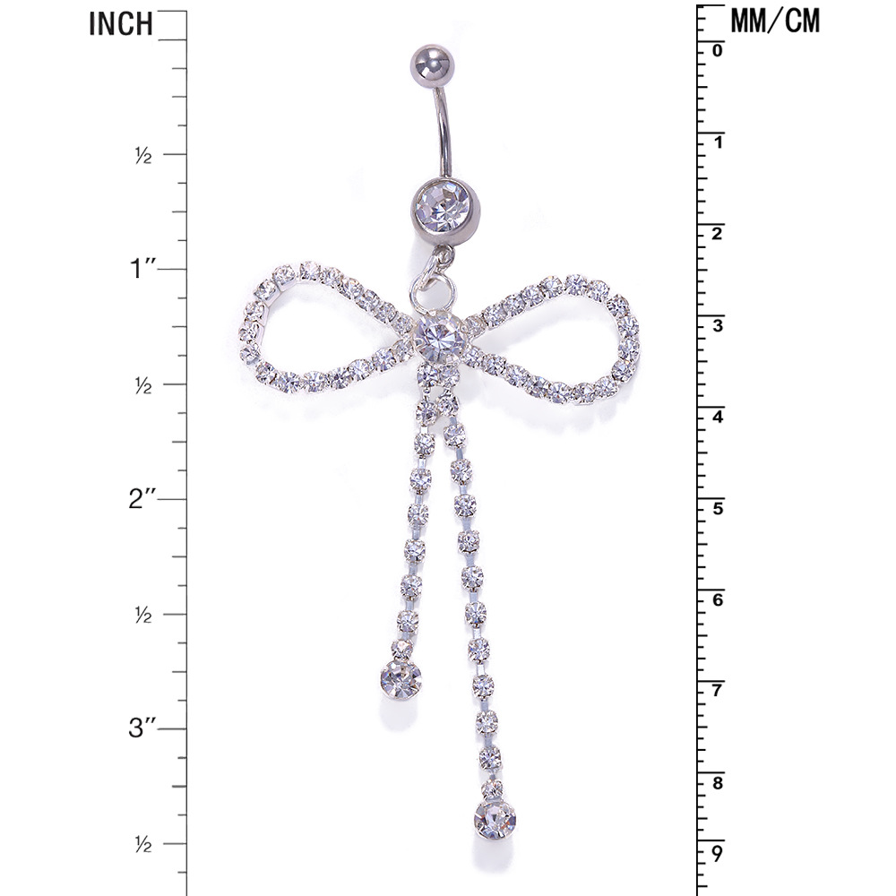 Europäische und amerikanische Bestseller-Quasten-Schleifen-Damen-Sexy-Mode-Strass-Piercing-Bauchnabel-Nagelschmuck 05_voghion.com