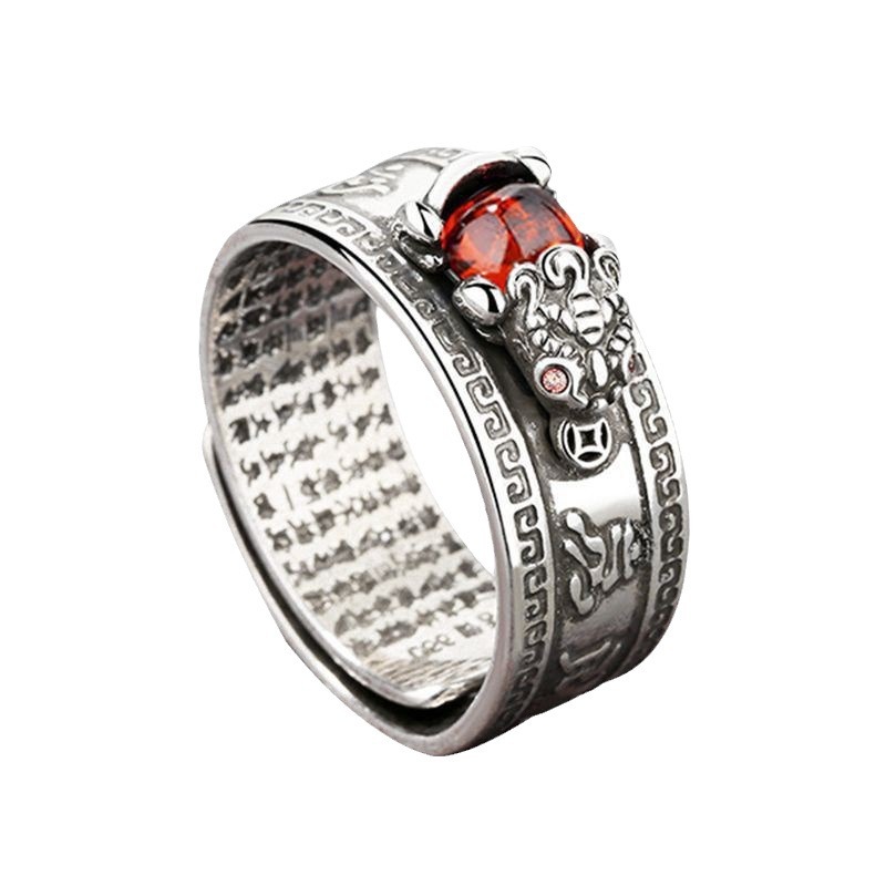 Men's Vintage Gold Toad Adjustable Ring - Distressed Open Design_voghion.com