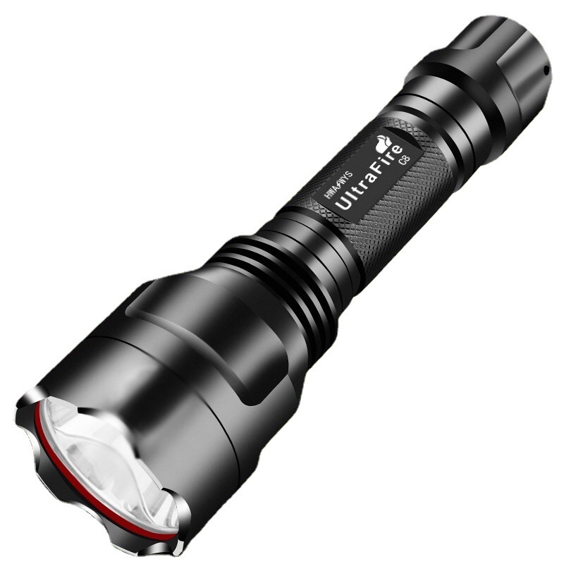 力火C8-T6强光手电筒 led手电筒C8强光手电筒 大功率充电手电套装