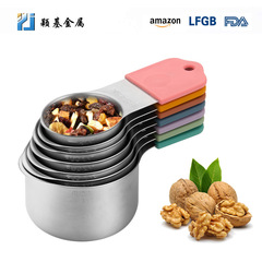 メーカークロスボーダー直供ステンレス7点セットシリカゲル計量カップ焙煎計量カップ食品級焙煎計量調味料カップ
