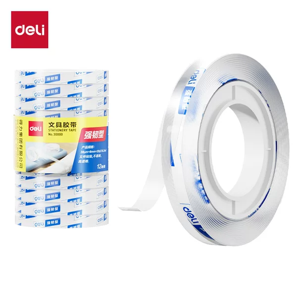 Deli Stationery Tape Children's Handmade Tape Students Use Transparent Tape to Tear Wrong Questions to Modify Fine Tape