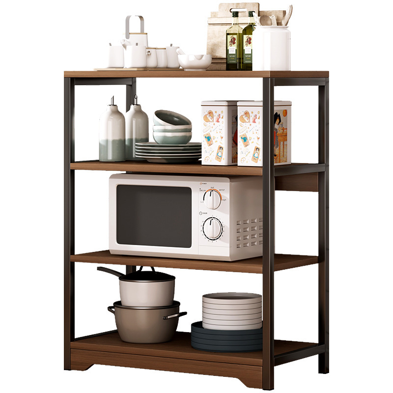 Estante de cocina Estante de almacenamiento doméstico de piso a techo Estante simple multicapa Estante de horno microondas simple multifuncional