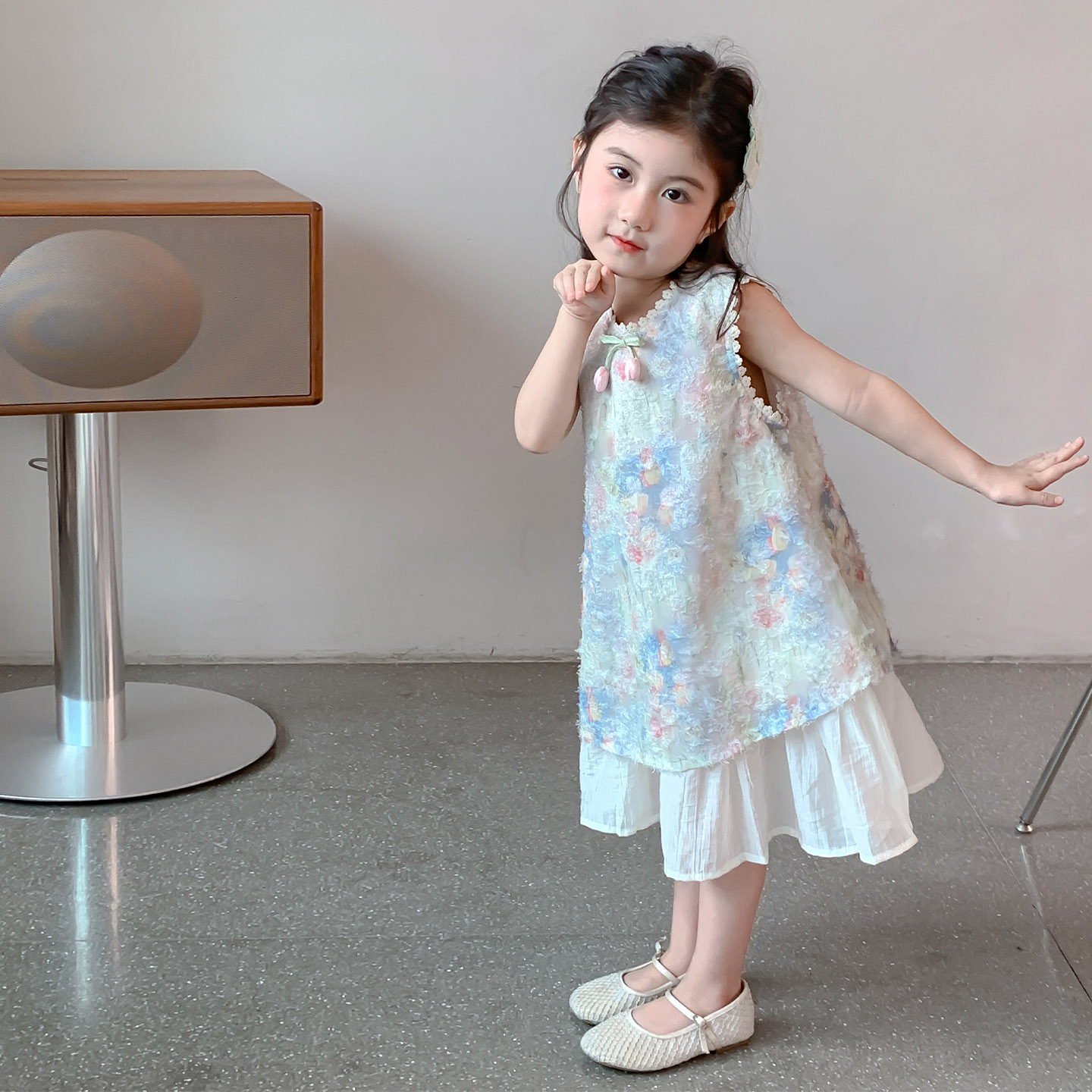 Girls' Dress Summer Style 2026 New Fashionable Baby Girl Summer Camisole Princess Dress Children's Summer Outfit