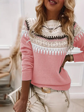 T 64921 Color Block Round Neck Sweater ƴɫԲ��ë�� �羳����