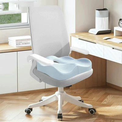 Headrest, One-Piece Backrest Cushion Breathable - blue-and-gray-color-matching-cushion-one-size-fits-all-cushion