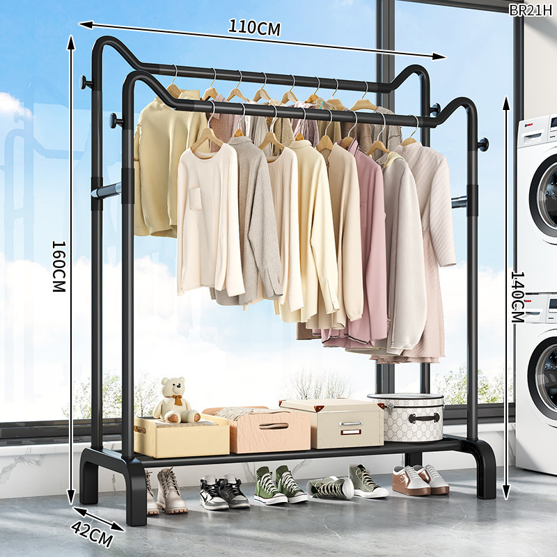 [고양이귀 더블폴 모델] 롱 110cm - 클래식 블랙