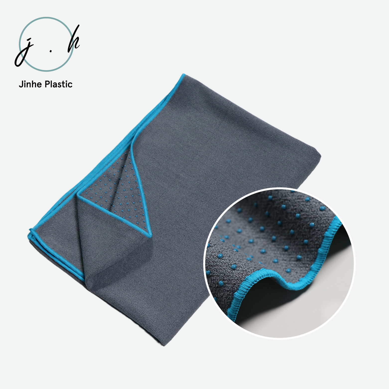 Factory Customized Non-Slip Silicone Dot Yoga Auxiliary Supplies Sweat-Absorbent Non-Slip Yoga Towel Yoga Towel