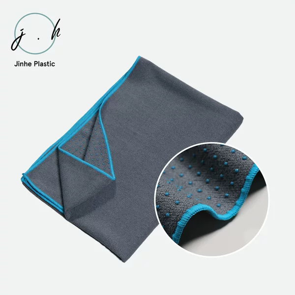 Factory Customized Non-Slip Silicone Dot Yoga Auxiliary Supplies Sweat-Absorbent Non-Slip Yoga Towel Yoga Towel