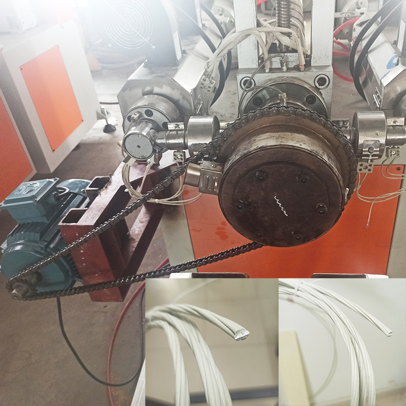 旋转缠绕藤条机 聚乙烯PE扭藤藤条机 效果藤拉藤机 广州联信塑机