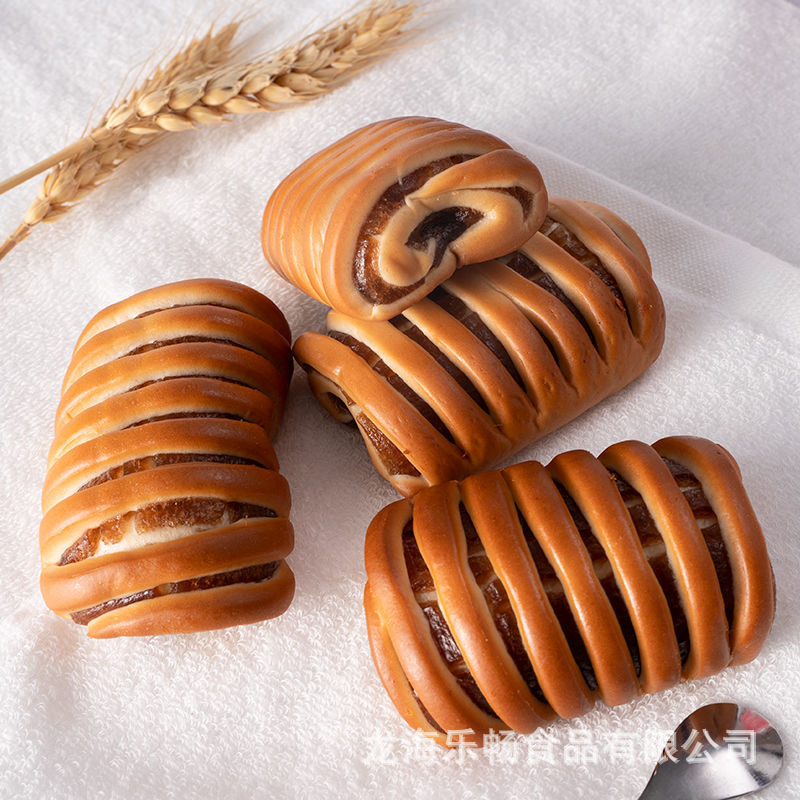 早餐整箱毛毛蟲豆沙味麵包糕點手撕麵包蛋糕吐司品批發