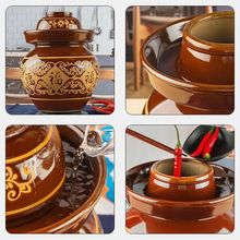 泡菜坛子密封带盖容器咸菜酸菜缸家用土陶陶瓷储存罐老式腌菜罐