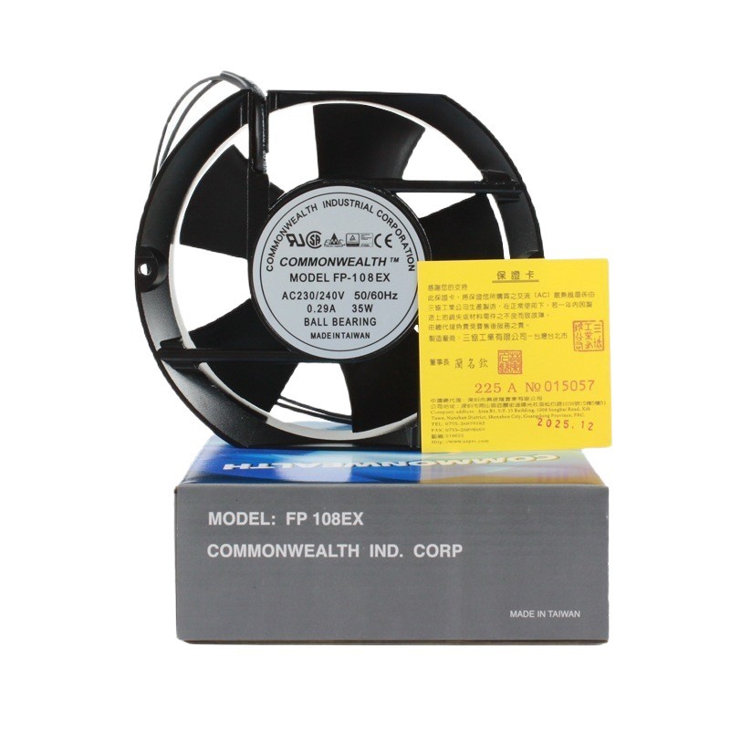 FP-108EX ̨����Э17251��Բ��AC230V 0.29A 35W����ɢ�ȷ�����UL