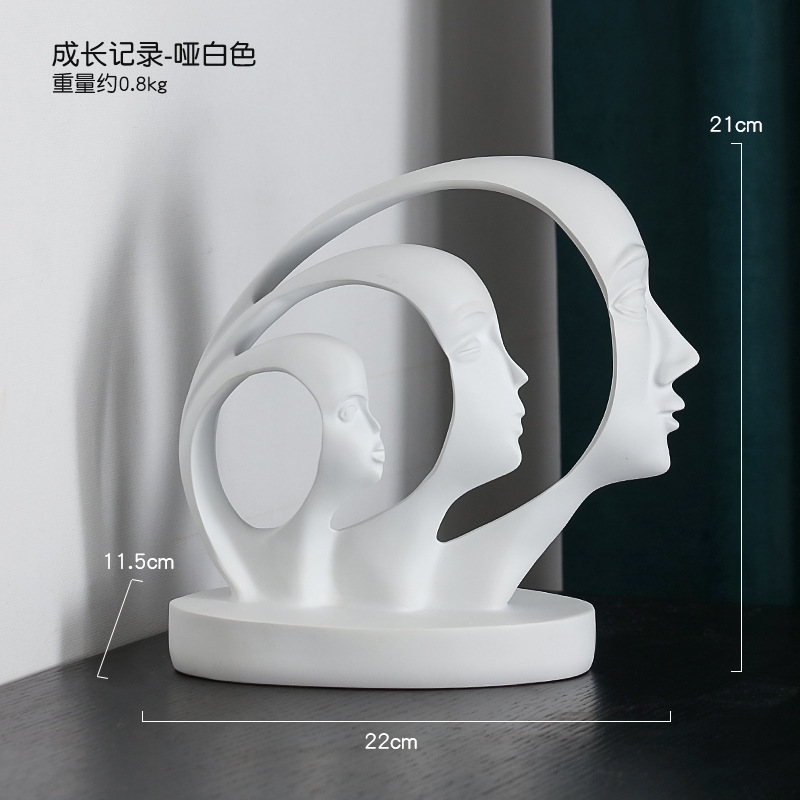 Crecimiento transfronterizo récord personaje lujo ligero decoración de arte en el hogar sala de estar moderna gabinete de vino gabinete de TV escritorio de oficina