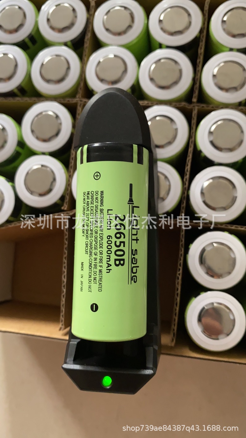 松下大容量26650动力5C锂电池NCR26650A6000mah 强光手电筒电池