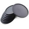 Cross border Selling circular silica gel Coaster black Water cup Insulation pad table Cup mat Mat