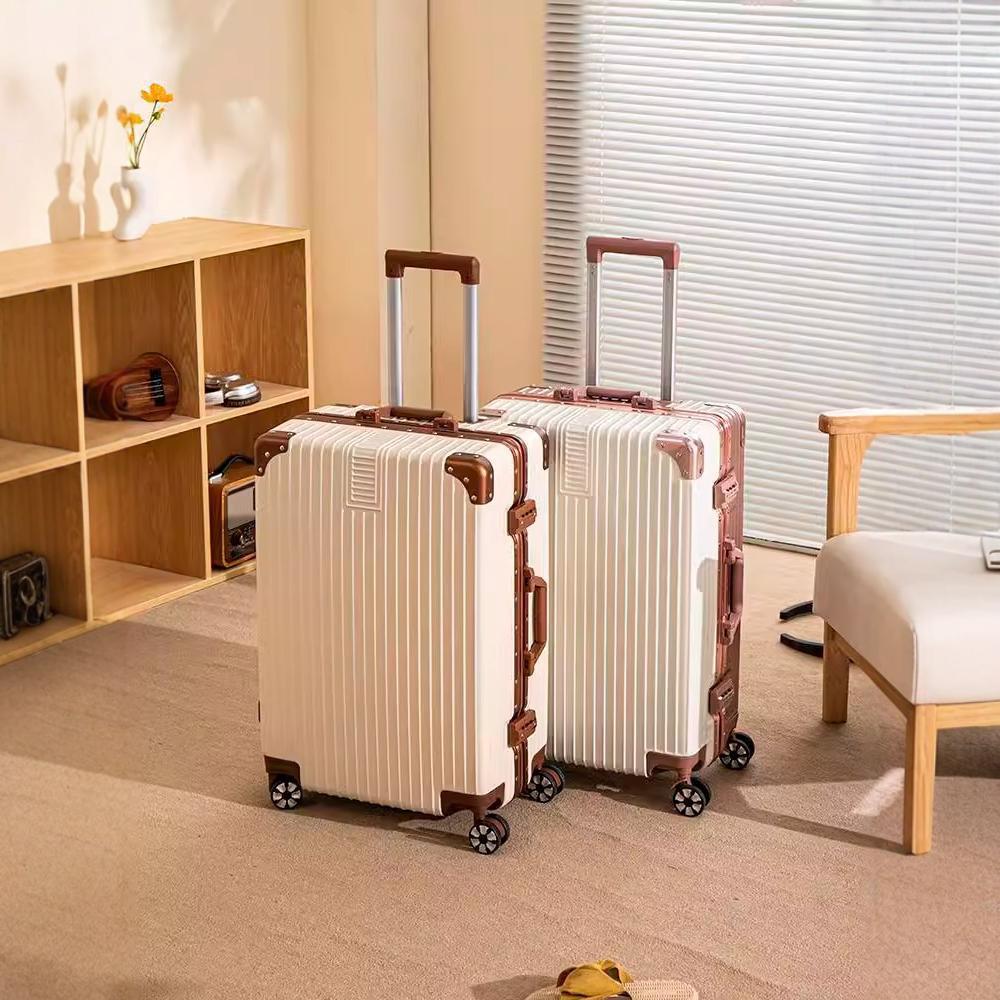 Maleta de viaje de aluminio marco 20 rueda universal 24 maleos y mujeres maletas 26 caja de cifrado gran capacidad 29 pulgadas