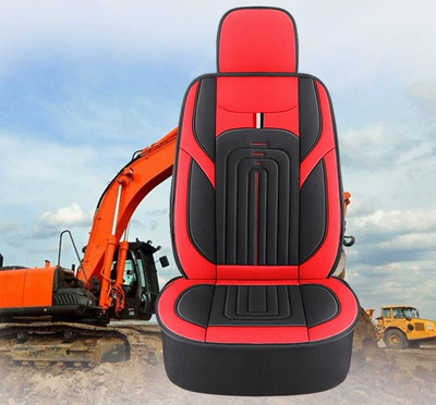 Excavator Sany Doushan Carter Xiaosong Hitachi Liugong Xugong Linggong Xinyuan rewo Four Seasons all-inclusive cushion seat cover (Seat cushion, seat cover) - standard-edition-red