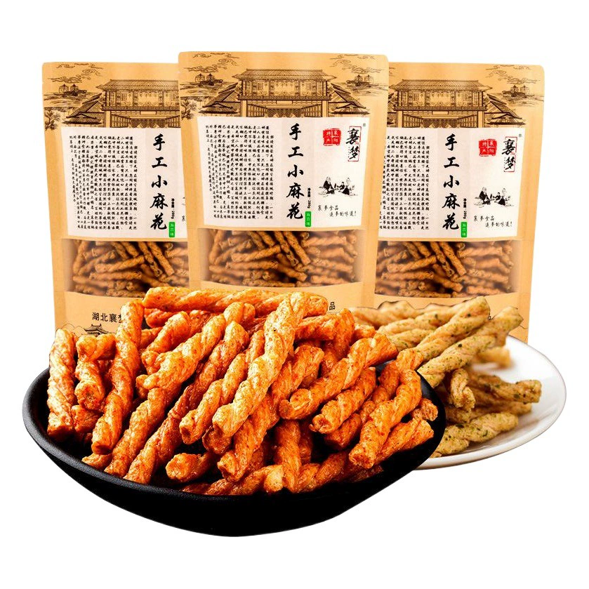 Xiangmeng маленький твист 280 г в мешках морские водоросли сладкий пряный мульти-аромат Xiangyang Специальные закуски твист оптом
