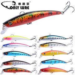 Spinning bait, minnow diving lure, imitation bait, hard bait, reflective laser plastic fish lure, sea and freshwater, northern pike