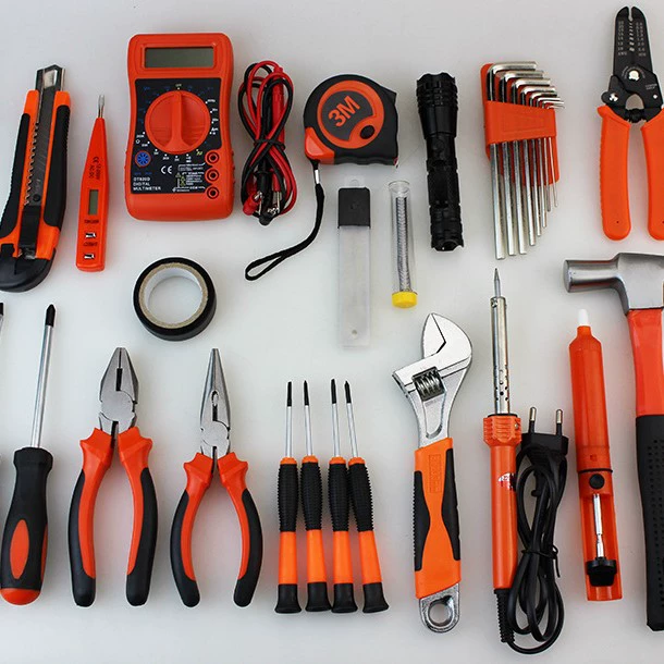 Factory invoicing home hardware tool combination set car maintenance tool electric drill shock drill kitchen tool box
