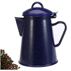 廠家直銷搪瓷琺瑯藍色星空壺加熱搪瓷壺可加熱水壺搪瓷油壺燒水壺