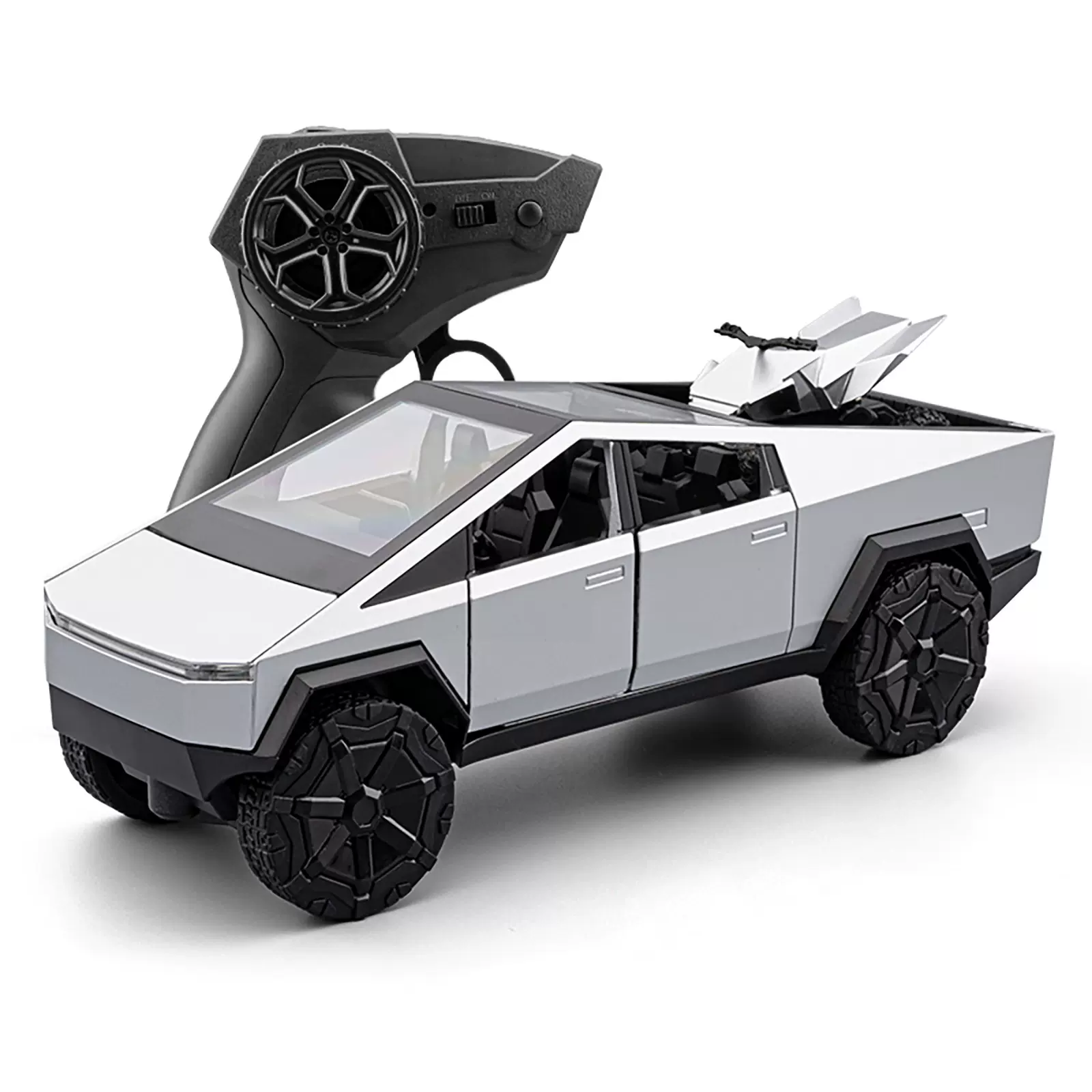 1:24遥控 特斯皮卡合金车rc充电漂移高速后驱男孩礼物3岁儿童玩具