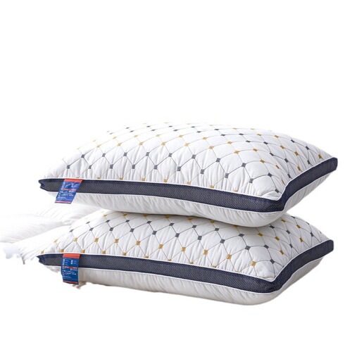Wholesale Pillow Core for Hotel, Single or Double Use, with Starry Sky Pattern, Feather and Silk Pillow Core