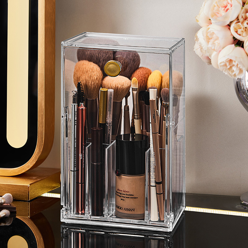 新しい口紅収納ボックス防塵デスクトップ化粧品マニキュア透明口紅ボックスリップ釉薬収納ラック|undefined