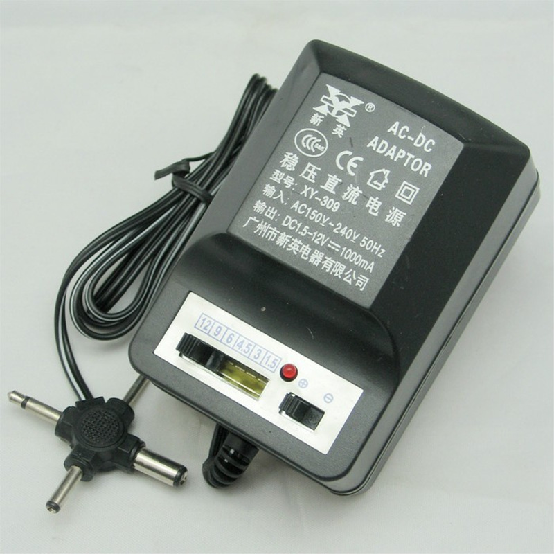 Xinying Xy-309 Adjustable Dc Regulated Power Adapter 1.5V 3V 4.5V 6V 9V 12V Transformer