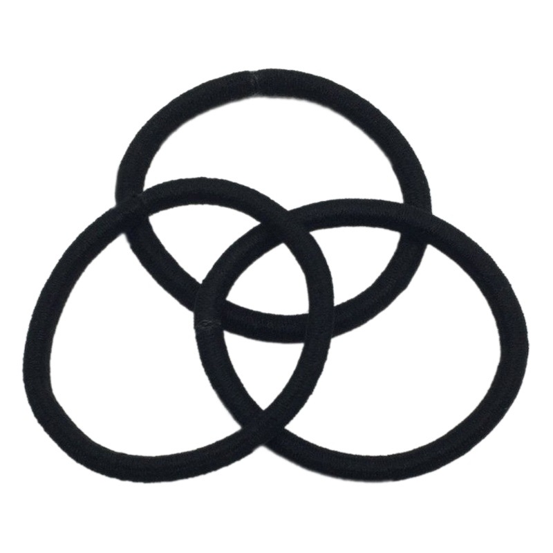 Transfronteriza de 4mm de espesor elástico negro de alta cuerda del pelo banda de pelo inconsútil accesorios de DIY ventas directas de la fábrica