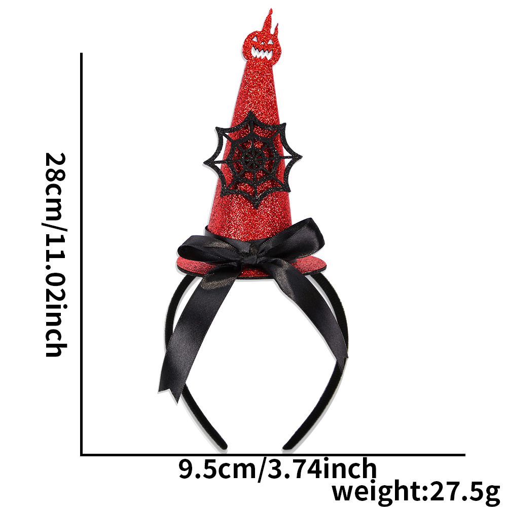 Spider-web calabaza sombrero de bruja tridimensional